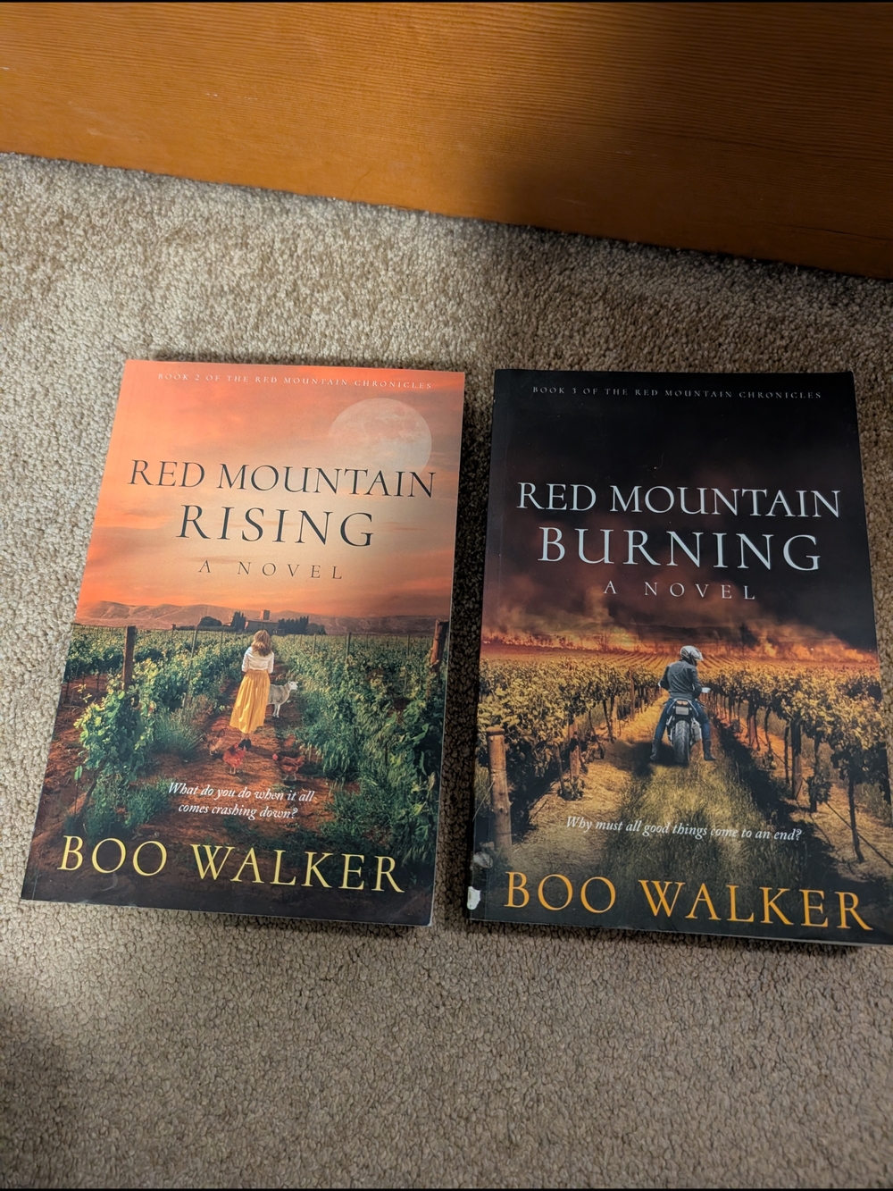 Red Mountain Rising & Red Mountain Burning Paperback Books 2&3